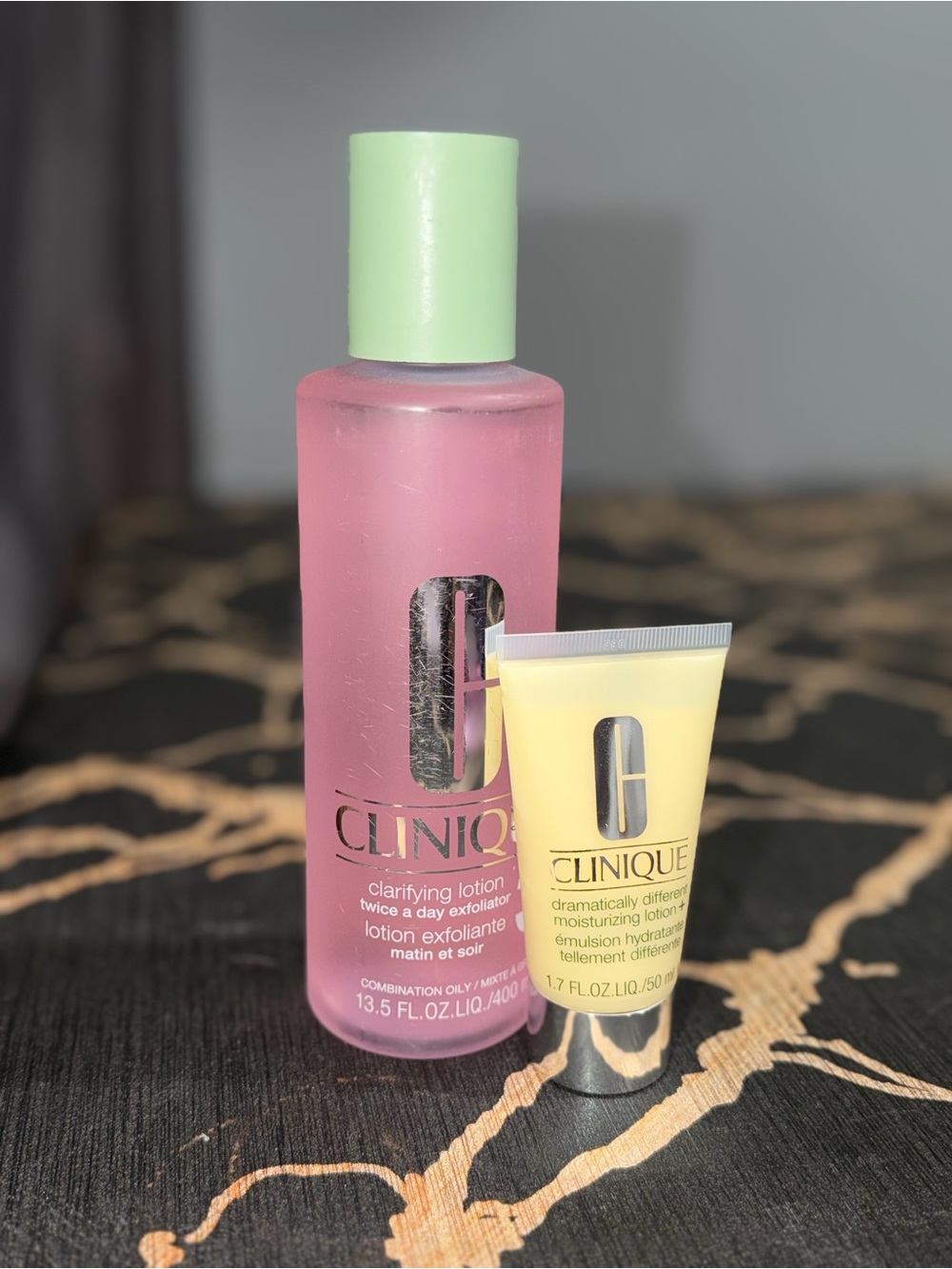 Clinique Clarifying Lotion 3 -13.5oz & moisturizing lotion 1.7 Combination oily